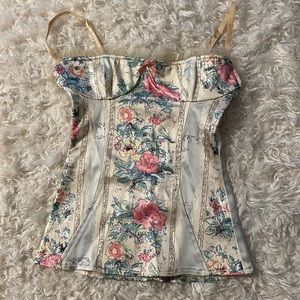 Vintage Wheels and Dollbaby bustier corset Marie antoin let them eat cake